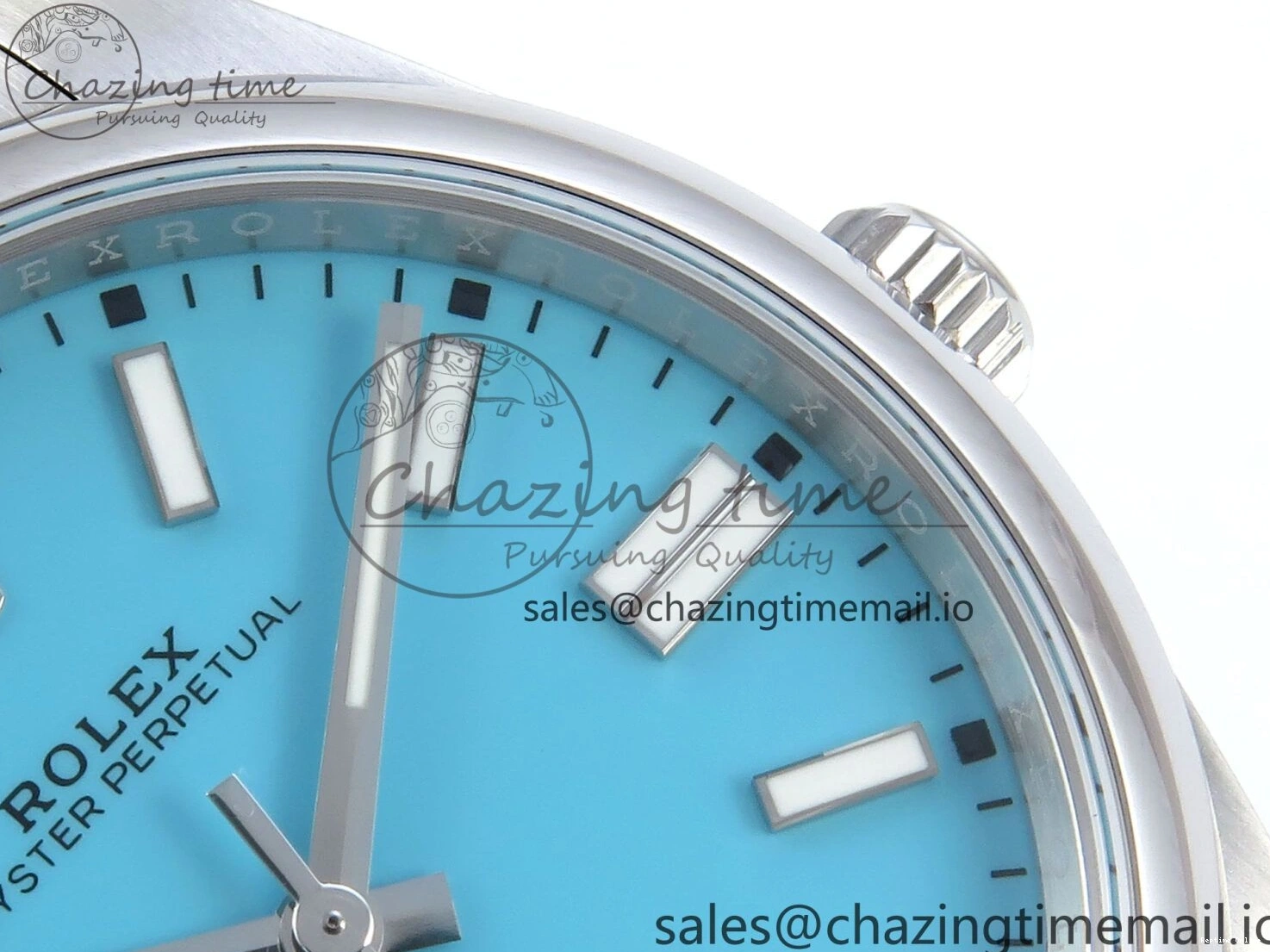 0115 Oyster Perpetual 124300 41mm EWEF Best Edition 904L Steel Tiffany Blue Dial A Upgraded 771